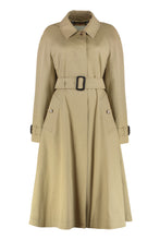 Carica l'immagine nel visualizzatore di Gallery, Car coat Ellingham fit-and-flare lungo in gabardine
