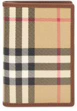 Carica l'immagine nel visualizzatore di Gallery, Portafoglio bifold Burberry Check in canvas

