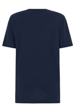 Carica l'immagine nel visualizzatore di Gallery, T-shirt blu scuro in cotone
