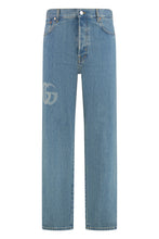 Carica l'immagine nel visualizzatore di Gallery, Jeans straight leg a 5 tasche
