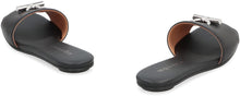 Load image into Gallery viewer, Leather slides with logo
