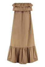 Carica l&#39;immagine nel visualizzatore di Gallery, Abito a spalle scoperte in popeline
