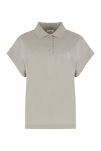 Load image into Gallery viewer, Cotton-piqué blend polo shirt
