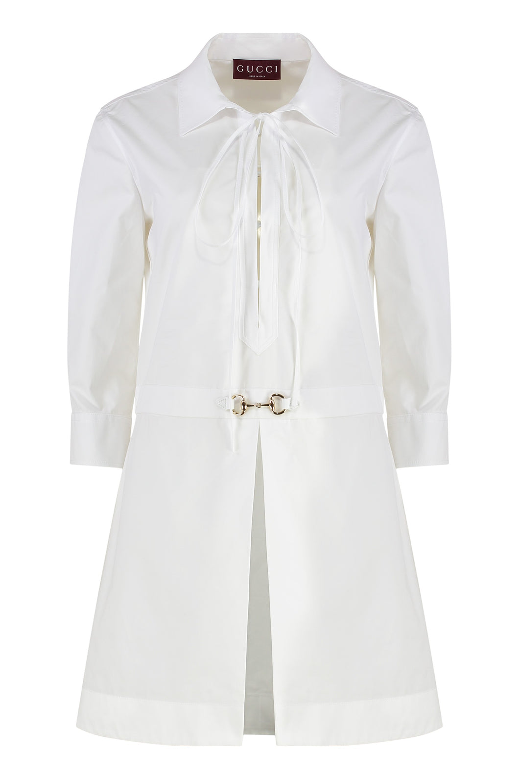 Abito chemisier in popeline di cotone