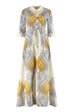 Carica l&#39;immagine nel visualizzatore di Gallery, Abito chemisier in cotone stampato
