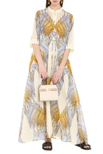 Carica l&#39;immagine nel visualizzatore di Gallery, Abito chemisier in cotone stampato
