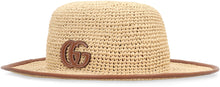 Carica l'immagine nel visualizzatore di Gallery, Cappello in paglia con logo GG
