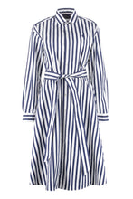 Carica l&#39;immagine nel visualizzatore di Gallery, Abito chemisier in cotone a righe
