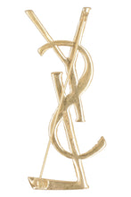 Carica l'immagine nel visualizzatore di Gallery, Spilla OPYUM YSL in ottone dorato
