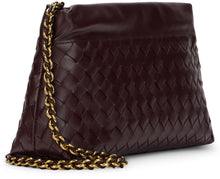 Carica l'immagine nel visualizzatore di Gallery, Borsa pochette Notte in pelle intrecciata
