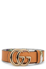 Load image into Gallery viewer, Reversible belt GG Marmont with Flora print

