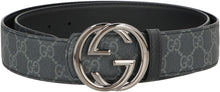 Load image into Gallery viewer, Reversible belt with buckle GG
