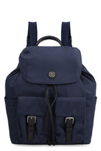 Load image into Gallery viewer, Virginia leather details nylon backpack
