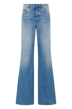 Load image into Gallery viewer, Flare jeans in denim cotton lightened effect
