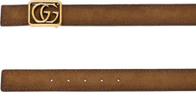 Load image into Gallery viewer, Reversible Belt Double G in Leather and Suede

