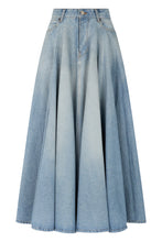 Carica l'immagine nel visualizzatore di Gallery, Gonna lunga in denim
