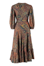 Load image into Gallery viewer, Printed cotton wrap-dress
