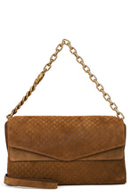 Load image into Gallery viewer, Shoulder bag in suede with large chain
