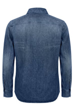 Carica l'immagine nel visualizzatore di Gallery, Camicia in denim di cotone con ricamo
