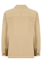 Carica l'immagine nel visualizzatore di Gallery, Overshirt Cassandre in gabardine con logo
