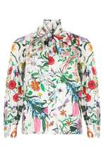 Carica l'immagine nel visualizzatore di Gallery, Camicia in twill di seta con stampa floreale
