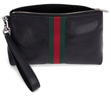 Load image into Gallery viewer, Clutch Web Trademark small in leather
