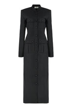 Carica l&#39;immagine nel visualizzatore di Gallery, Abito chemisier in colore nero
