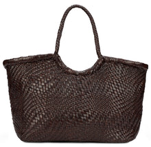Carica l'immagine nel visualizzatore di Gallery, Borsa shopper in pelle intrecciata
