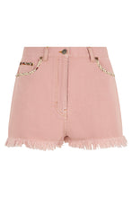 Carica l'immagine nel visualizzatore di Gallery, Shorts in denim con frange
