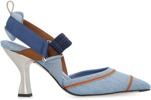 Carica l'immagine nel visualizzatore di Gallery, Slingback Colibrì in denim
