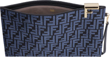 Carica l'immagine nel visualizzatore di Gallery, Pouch in tessuto jacquard FF nero

