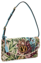 Load image into Gallery viewer, Floral shoulder bag VLogo
