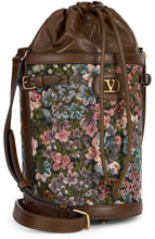 Load image into Gallery viewer, Bucket bag in cotton and leather
