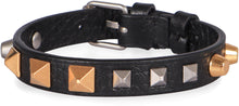 Carica l'immagine nel visualizzatore di Gallery, Bracciale Rockstud in pelle
