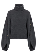 Carica l'immagine nel visualizzatore di Gallery, Maglione in lana con bottoni decorativi
