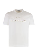 Carica l'immagine nel visualizzatore di Gallery, T-shirt in jersey di cotone con stampa logo
