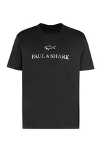 Carica l'immagine nel visualizzatore di Gallery, T-shirt in jersey di cotone con stampa logo
