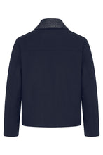 Load image into Gallery viewer, Wool jacket with braided leather collar
