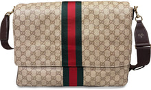 Load image into Gallery viewer, Monogram shoulder bag with leather details
