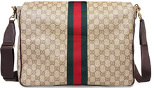 Load image into Gallery viewer, Monogram shoulder bag with leather details
