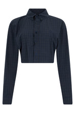 Carica l'immagine nel visualizzatore di Gallery, Camicia cropped a quadri
