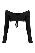 Carica l'immagine nel visualizzatore di Gallery, Crop-top in maglia a coste
