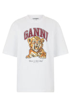 Carica l'immagine nel visualizzatore di Gallery, T-shirt bianca in cotone con stampa
