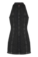 Carica l&#39;immagine nel visualizzatore di Gallery, Abito De-Lulu-Short in denim
