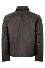 Load image into Gallery viewer, Leather jacket with zipper
