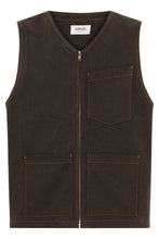 Load image into Gallery viewer, Sleeveless denim jacket
