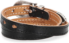 Carica l'immagine nel visualizzatore di Gallery, Bracciale Cowboy in pelle nera
