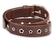 Load image into Gallery viewer, Leather belt with studs
