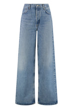 Load image into Gallery viewer, Low Slung Puddle Straight leg jeans
