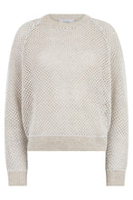 Carica l'immagine nel visualizzatore di Gallery, Maglione girocollo in maglia traforata

